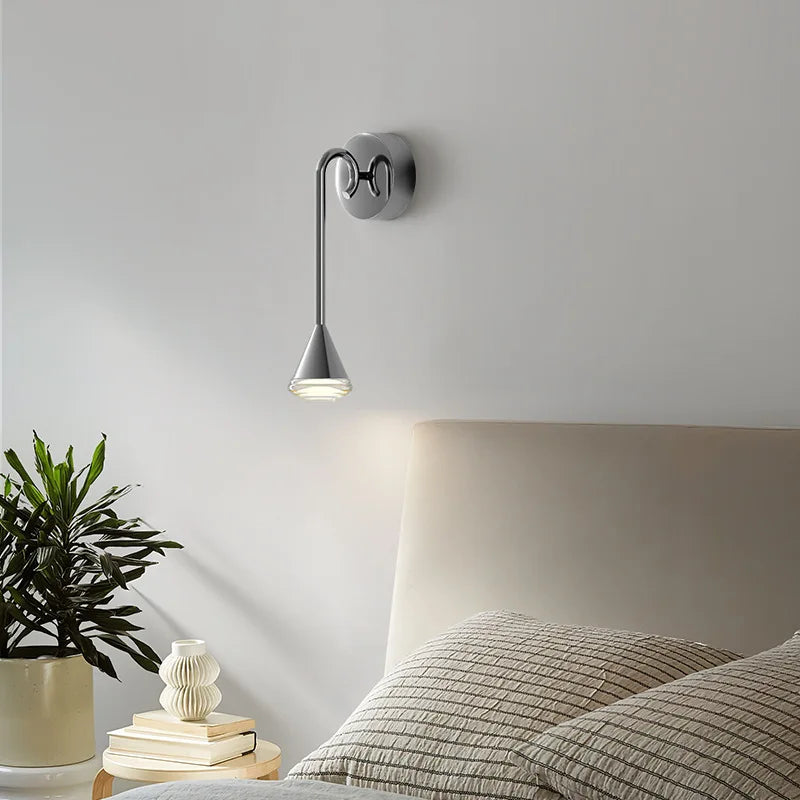 Conical outdoor wall light