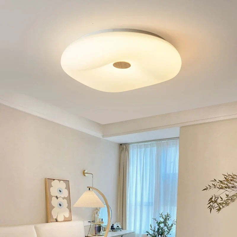 Modern wood ceiling light