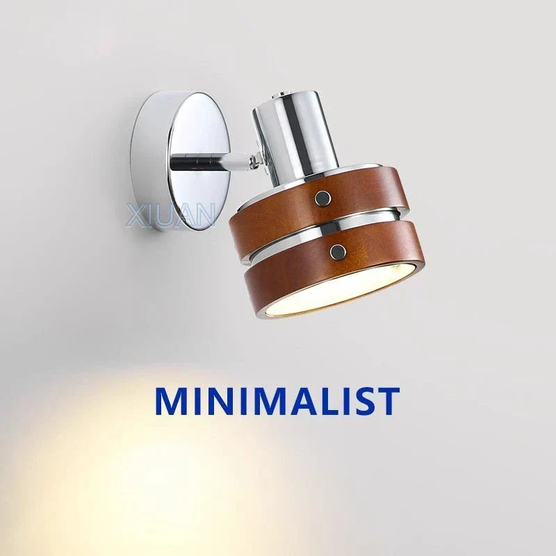 Bauhaus wood wall light