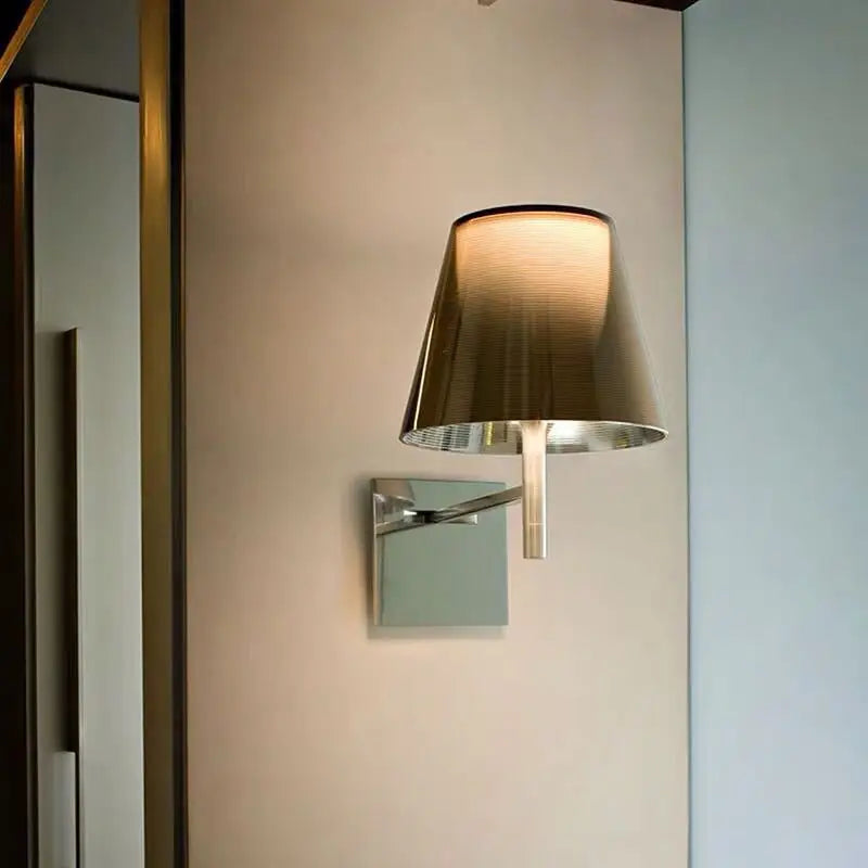 Amber acrylic sconce