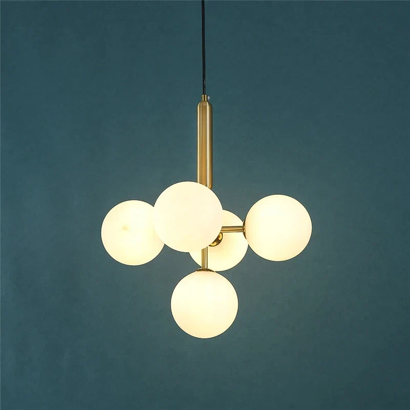Grape glass chandelier