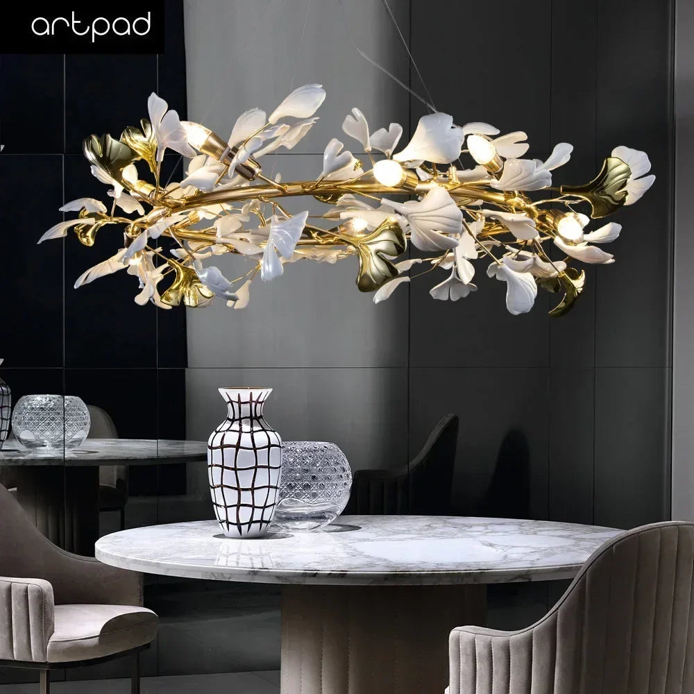 Leaf pendant light