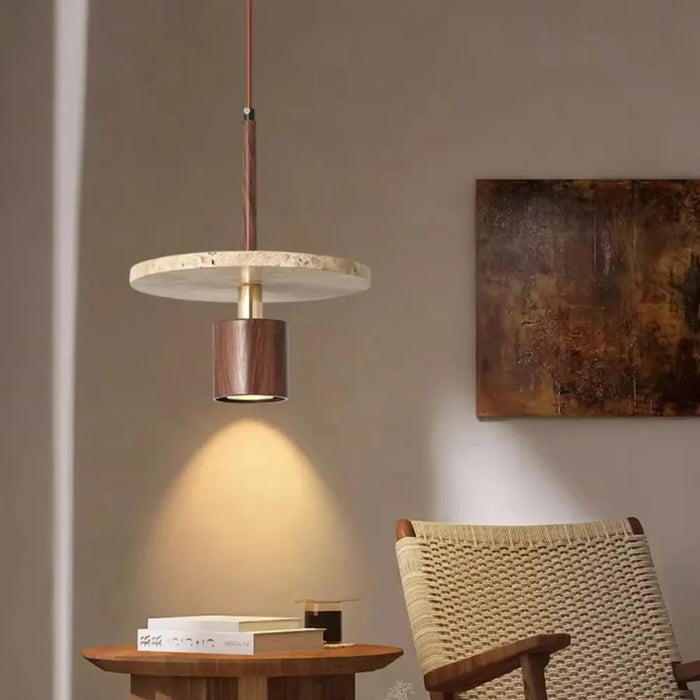 Stone bedside pendant
