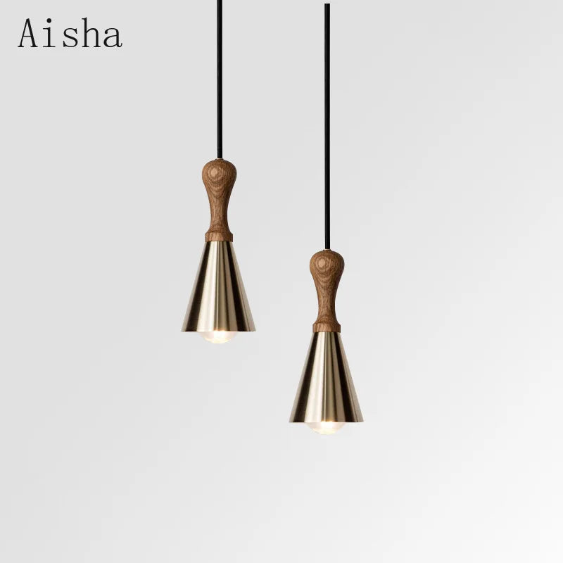 Solid wood pendant
