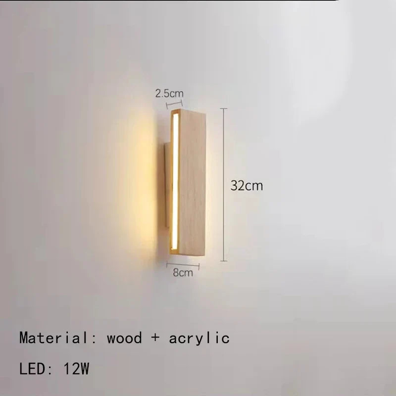 Rotating Wood LED Light, view 8