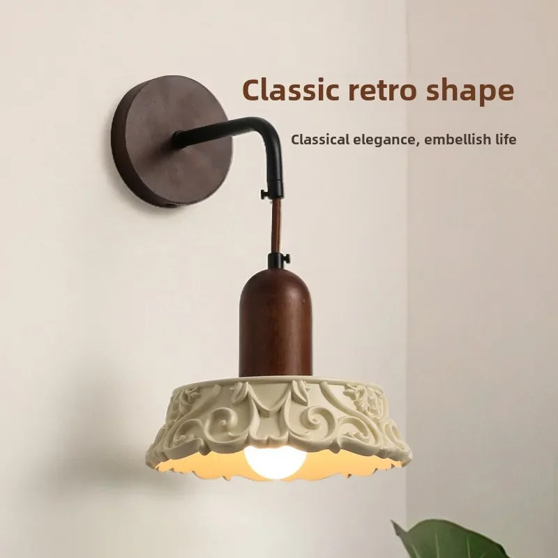Dimmable wood sconce