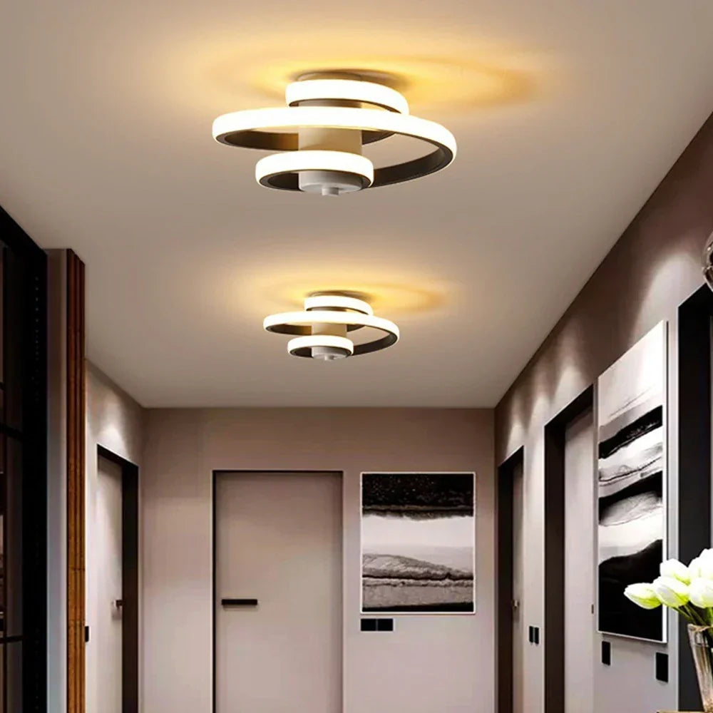 Spiral LED ceiling light