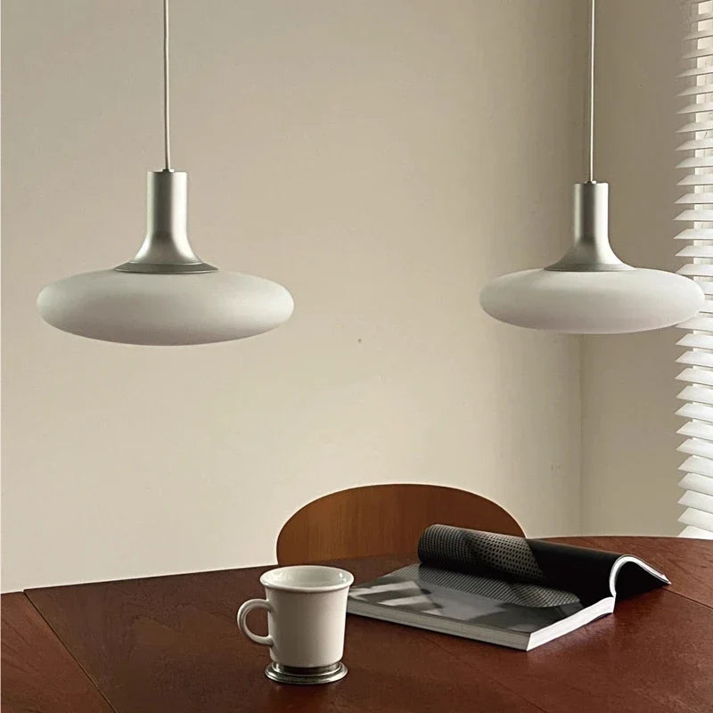 Silver glass lamp