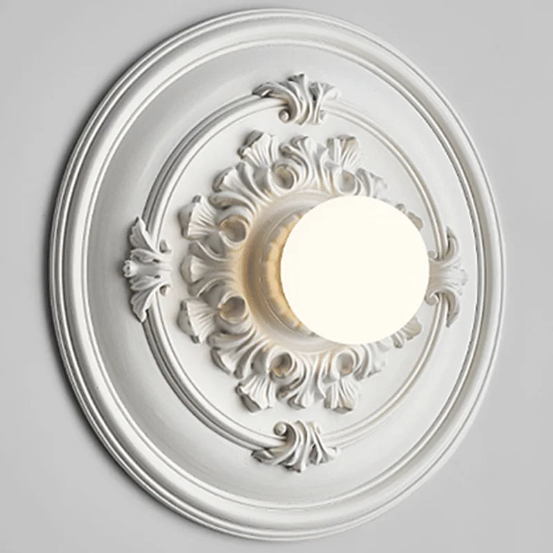 Round Beige White, view 6
