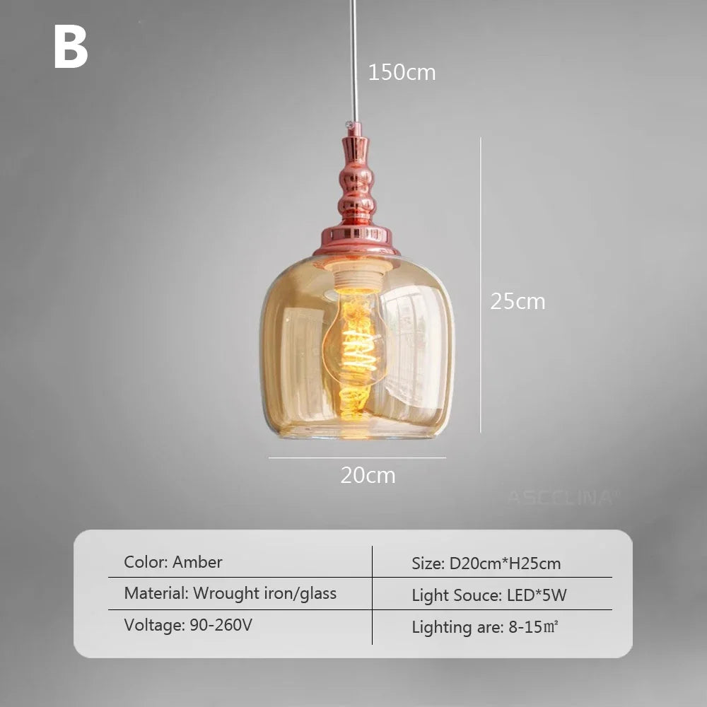 Loft Glass Pendant, view 9