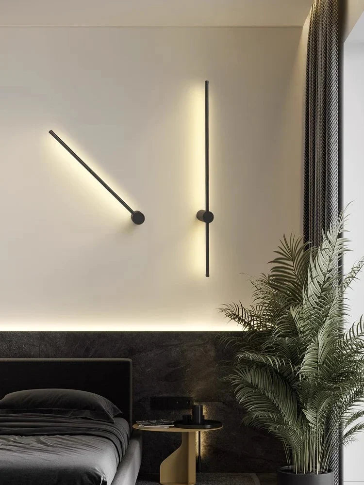Nordic linear LED wall light