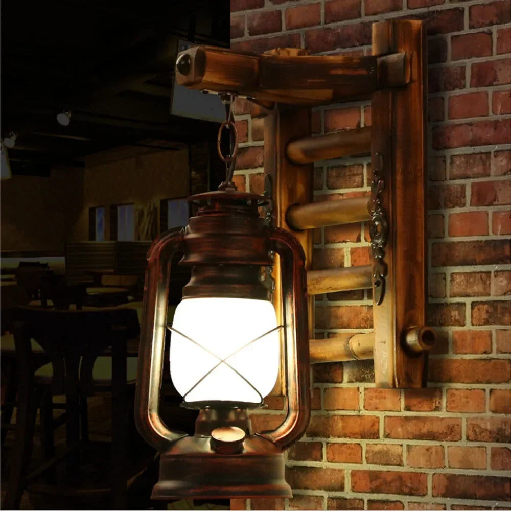Kerosene Lantern Wall Light, view 4