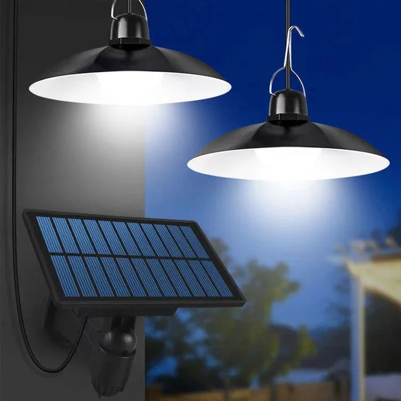 Solar outdoor pendant
