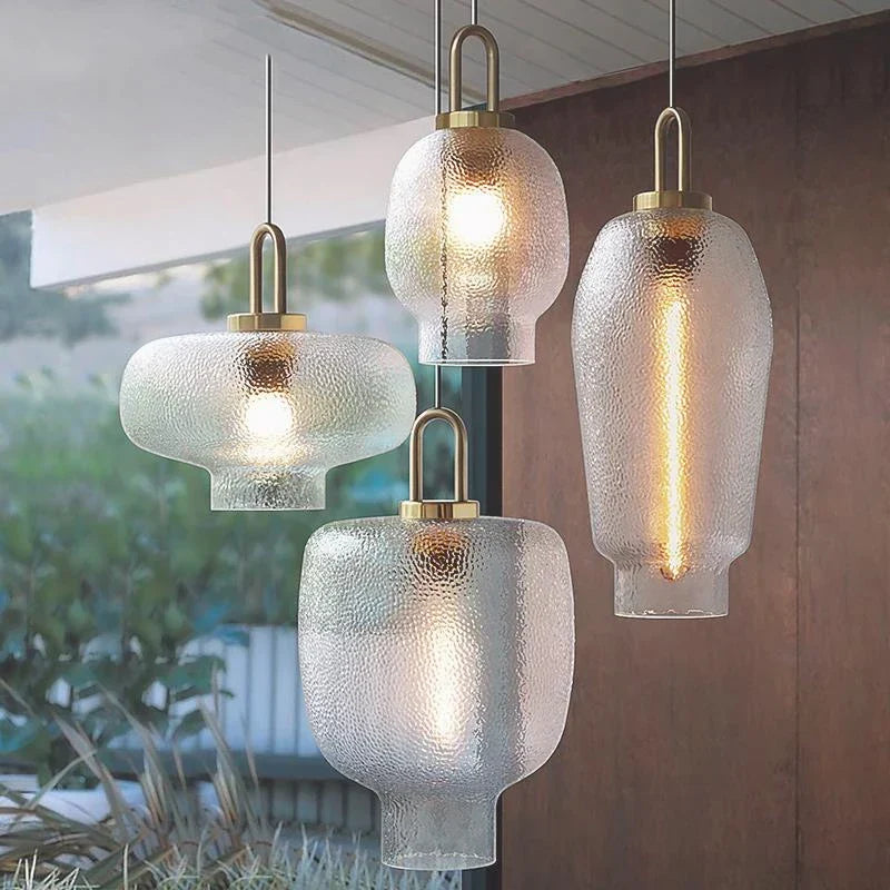 Minimalist glass pendant