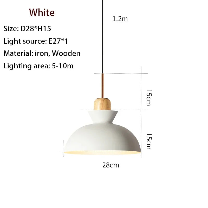 Nordic Solid Wood Pendant, view 17