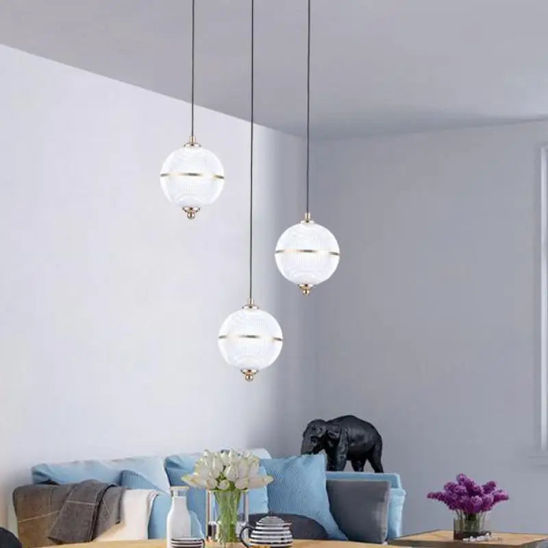 Glass pendant set
