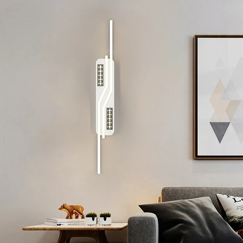 Nordic linear dimmable LED wall light