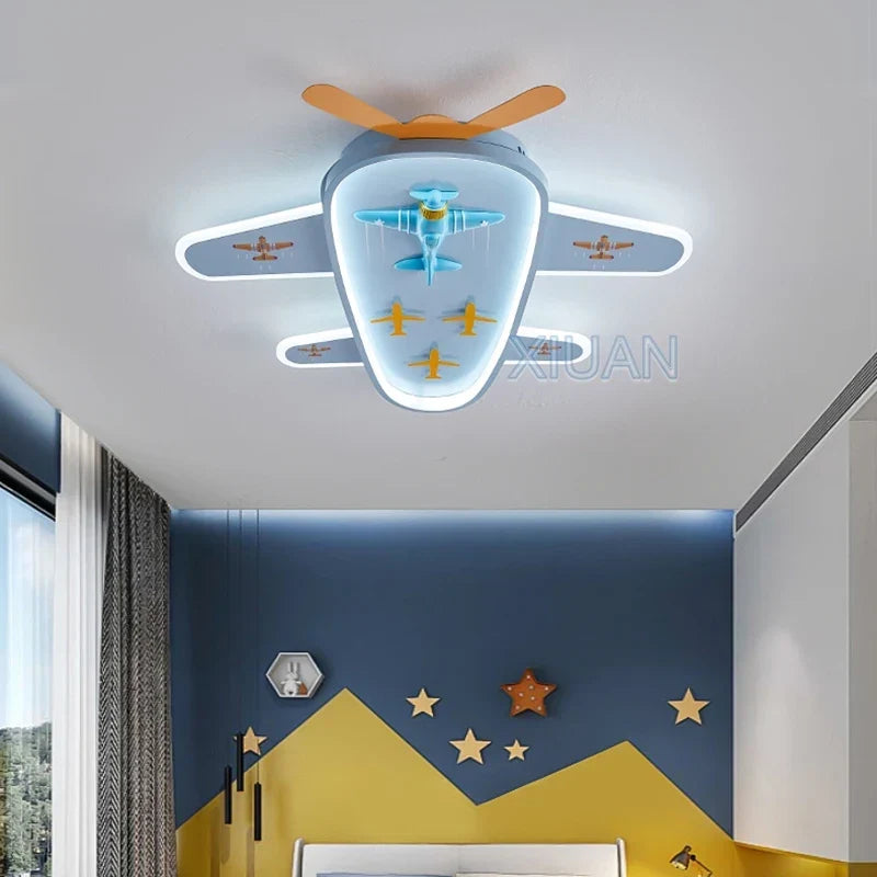 Kids plane ceiling light