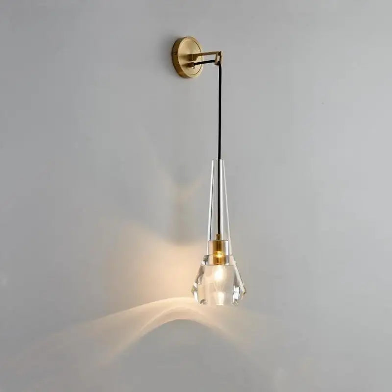 Modern crystal sconce