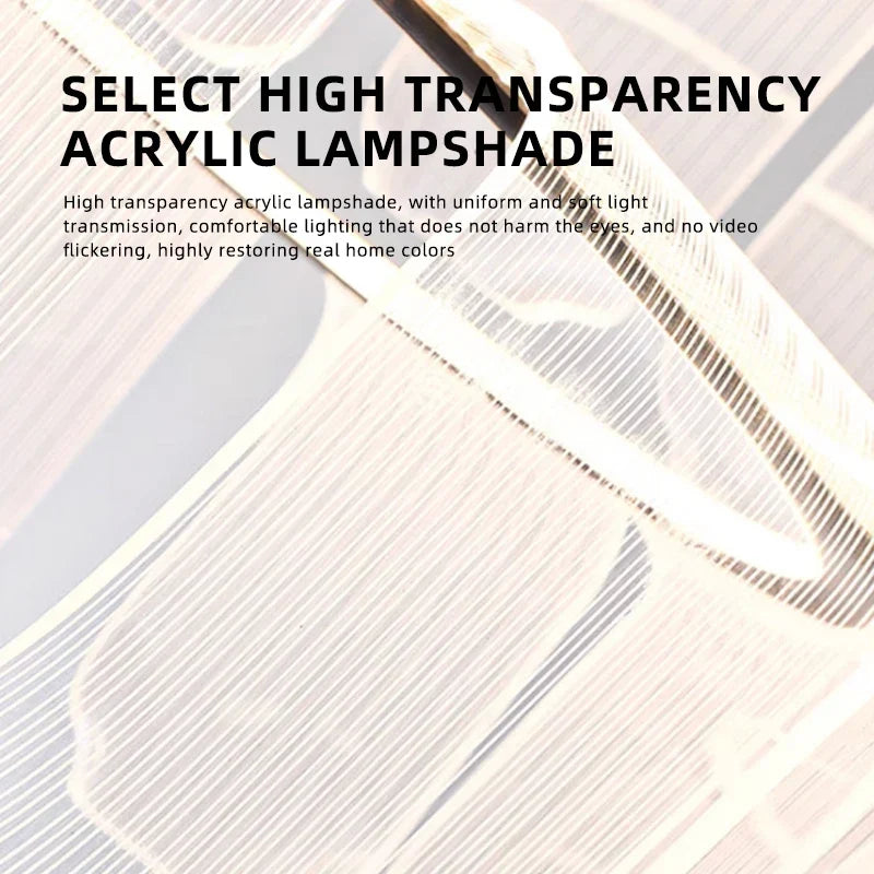 Creative Acrylic LED Pendant, view 4