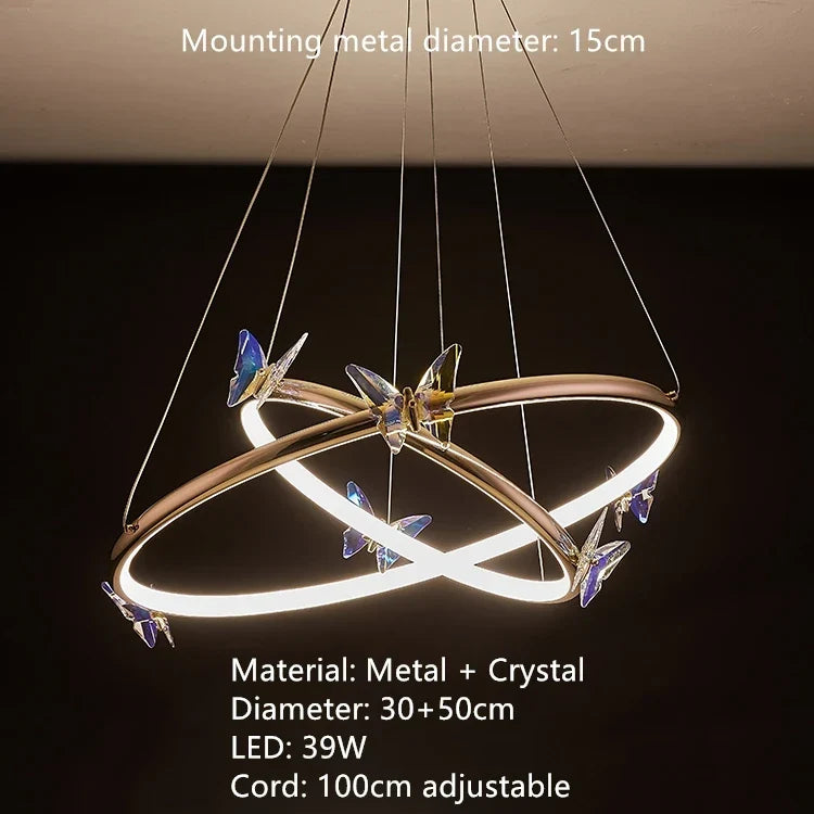 Crystal Butterfly Light, view 12