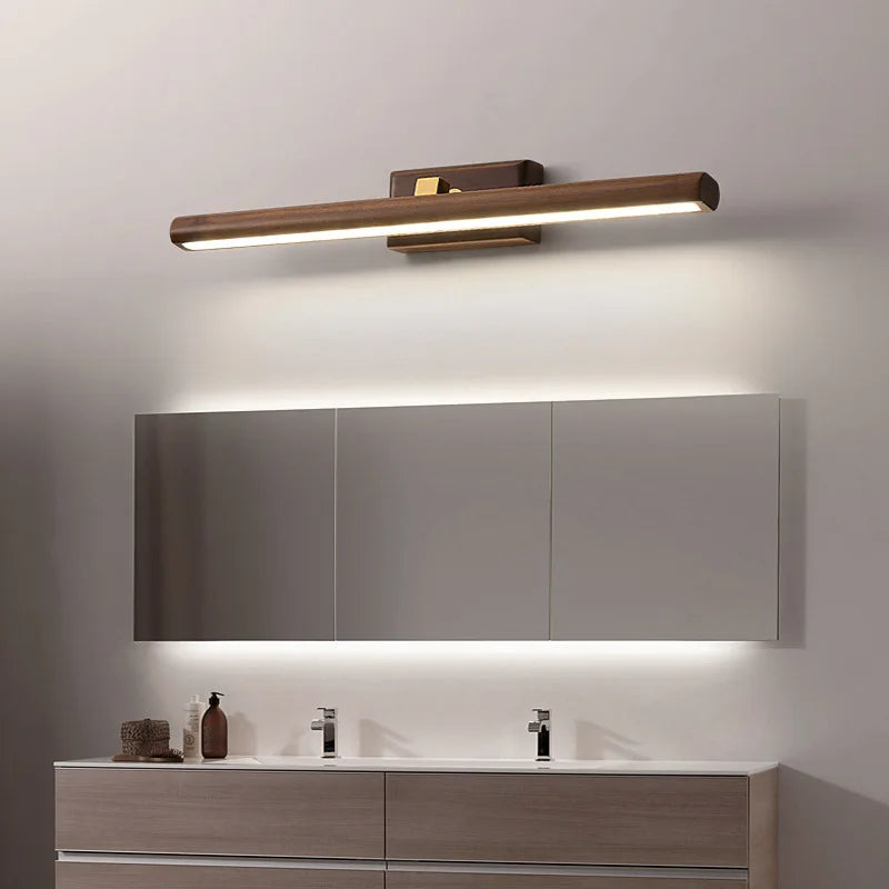 Walnut Mirror LED Light, view 5