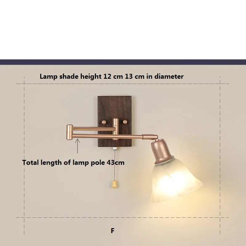 Wood Swing Arm Sconce, view 11