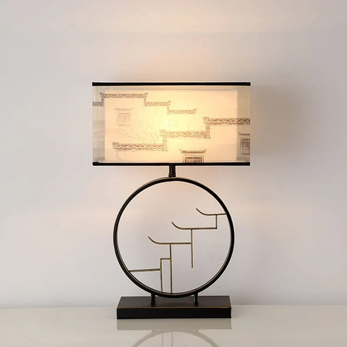 Chinese style bedside lamp