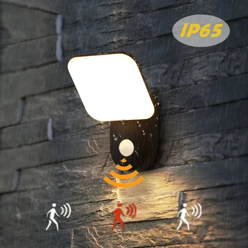 PIR outdoor wall light