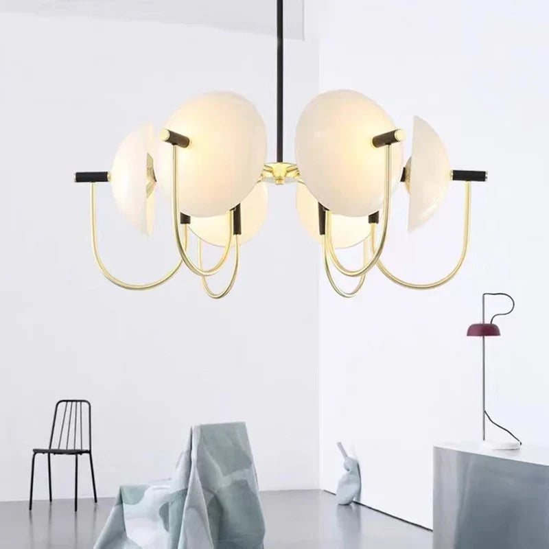 Glass bedside lamp
