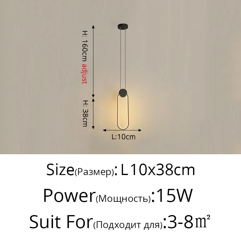 Geometric LED Pendant, view 11