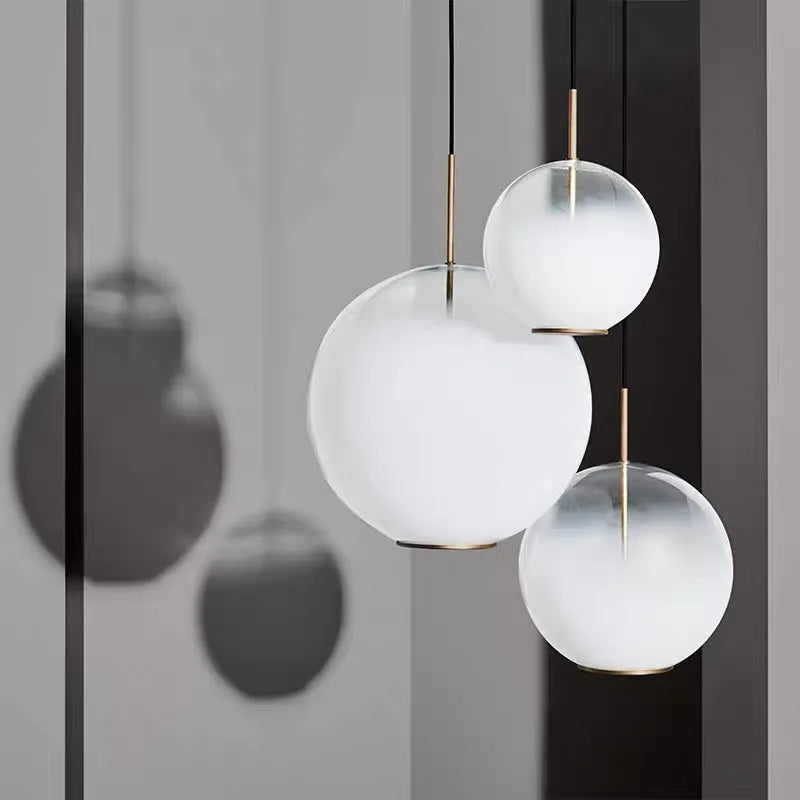 Modern Glass Kitchen Island Pendant, view 4