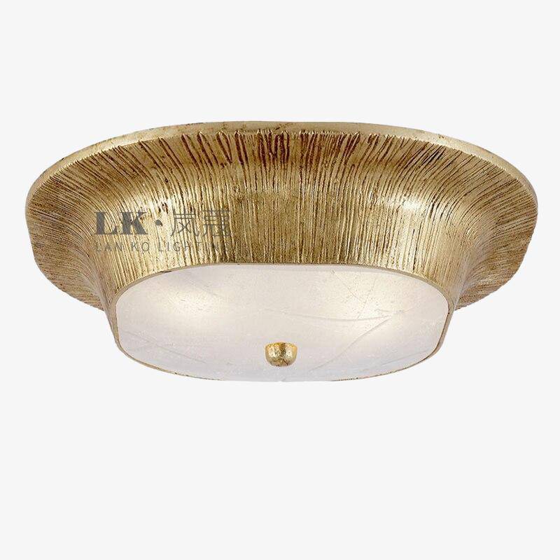 Retro gold ceiling light