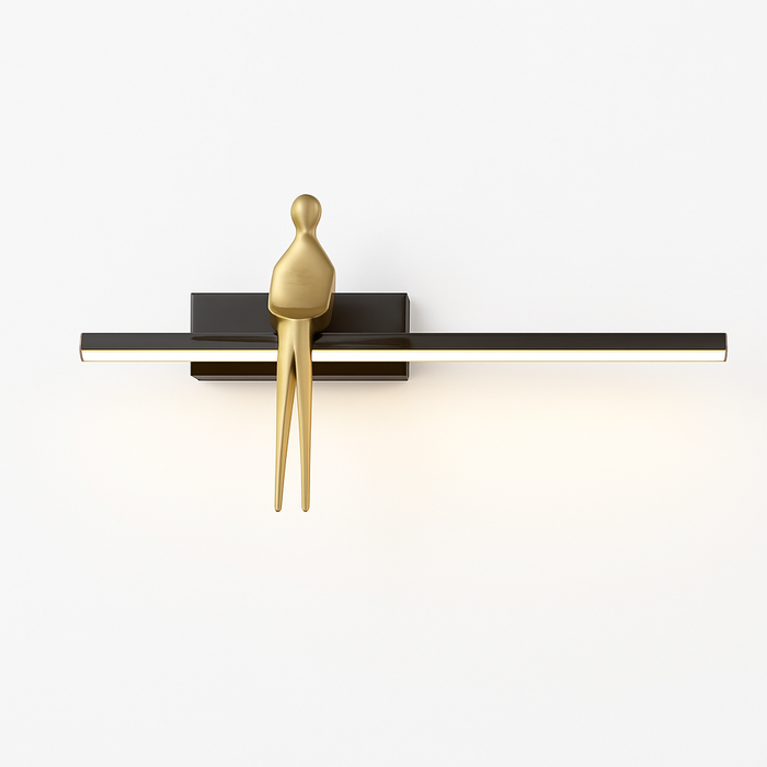 Copper minimalist wall light