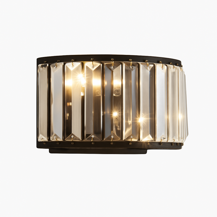 Retro crystal wall light