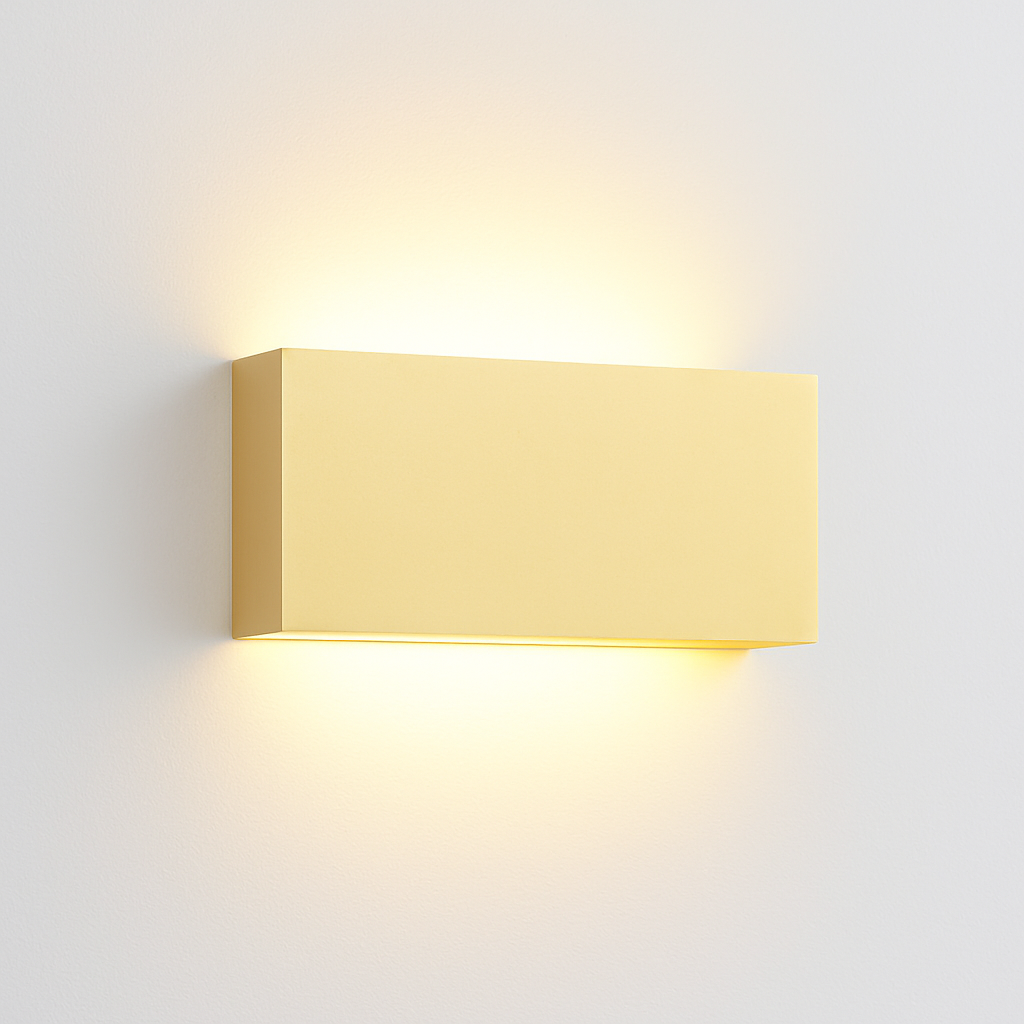Brick effect wall light
