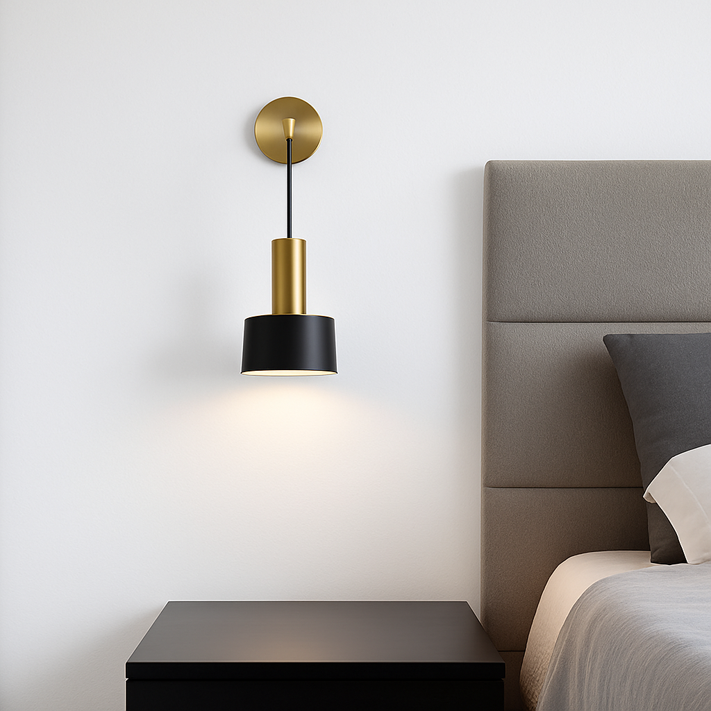 Metal LED sconce