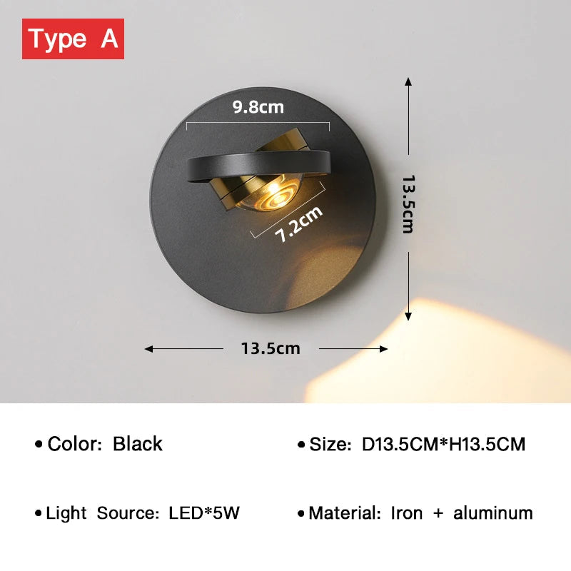 Modern Rotating Sconce, view 8
