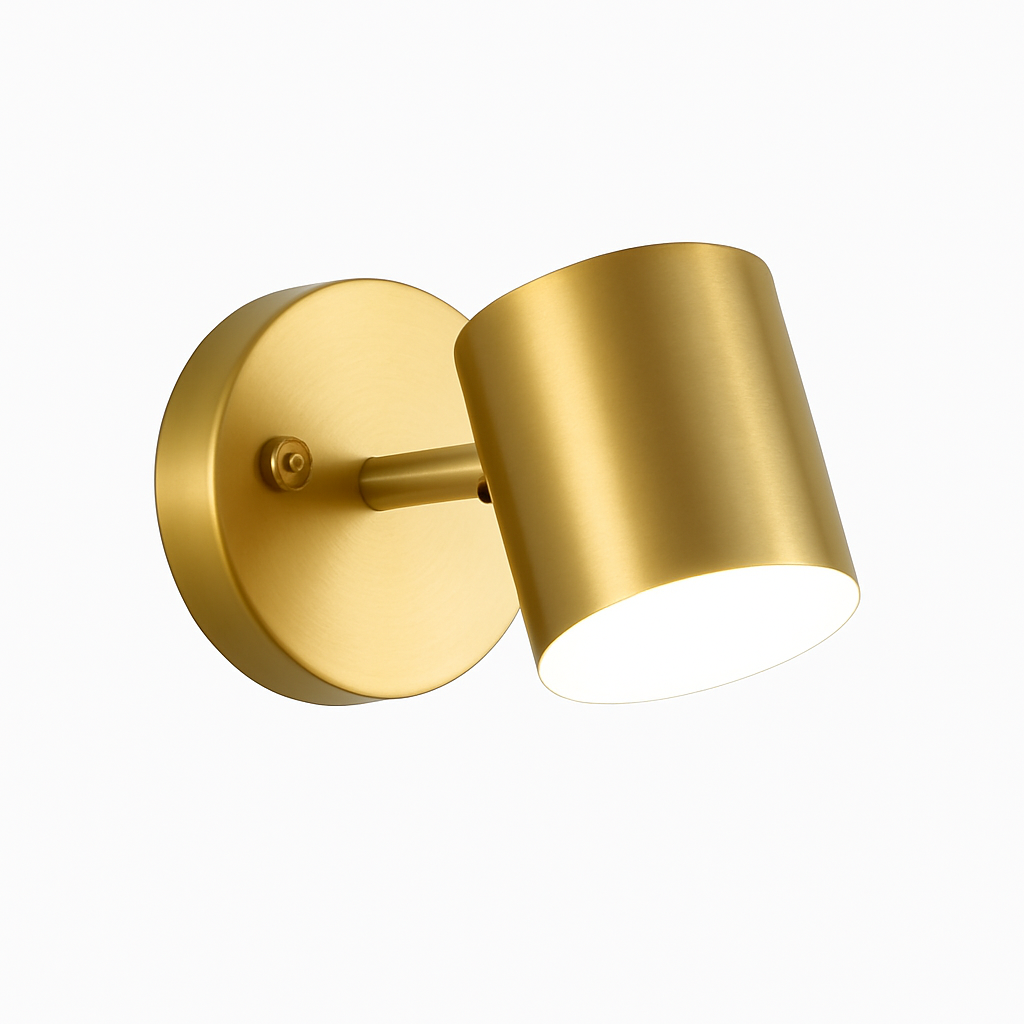 Gold up and down wall sconce