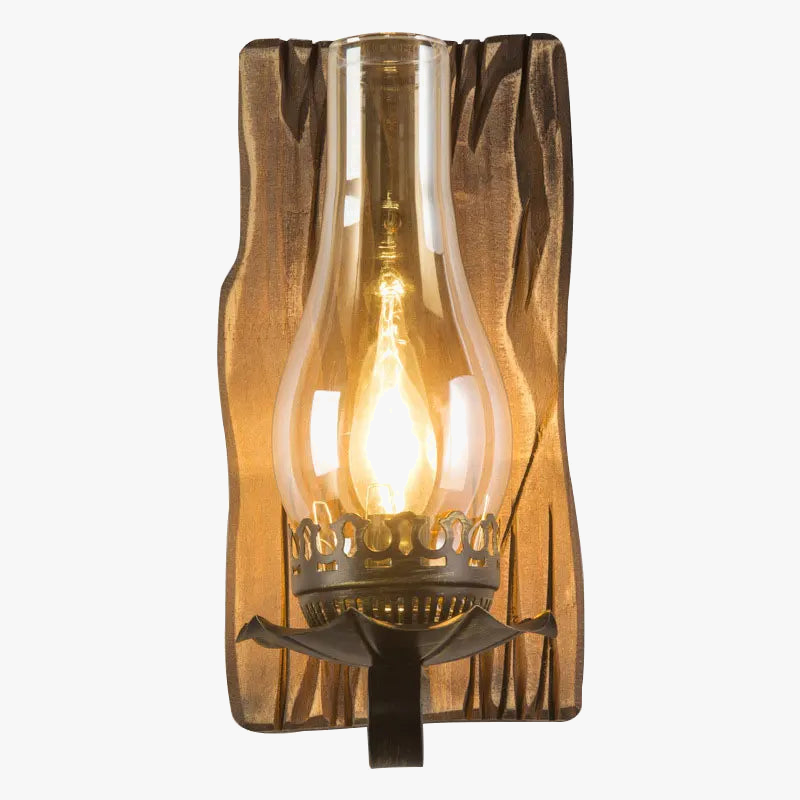 Wood Glass Loft Sconce, view 5