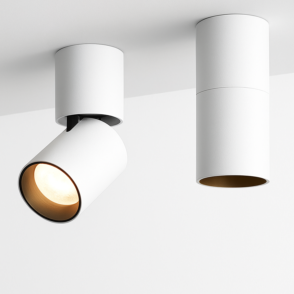 White cylinder spot