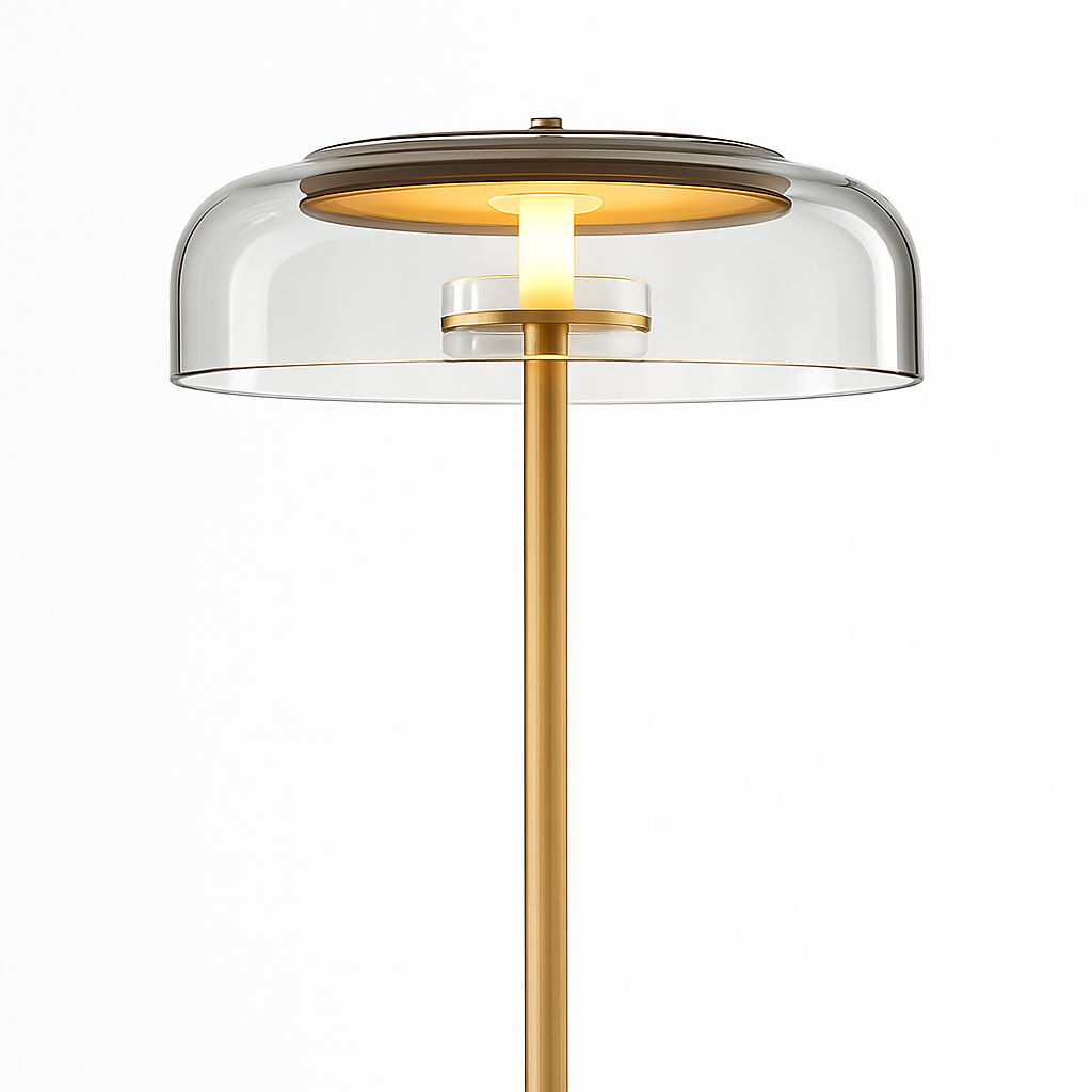 Globe floor lamp
