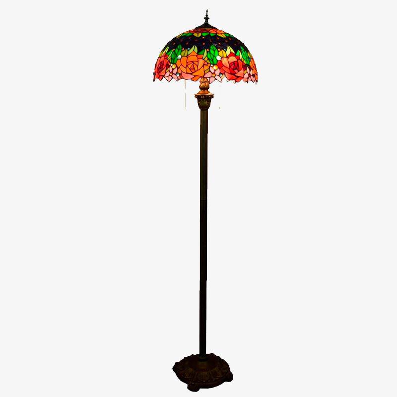 Stained glass floor lamp