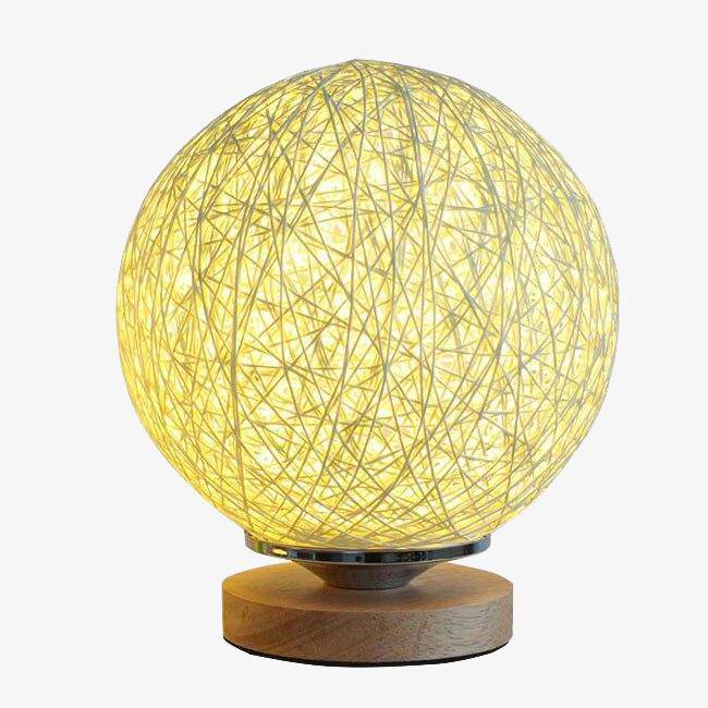Rattan table lamp