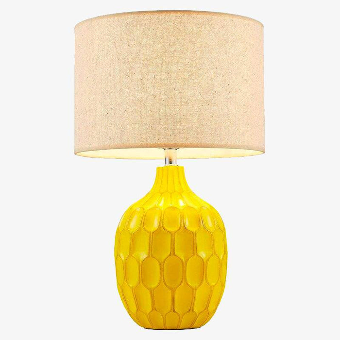 Yellow table lamp