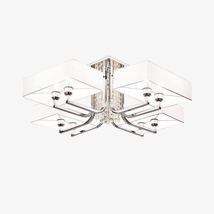 Chrome crystal chandelier