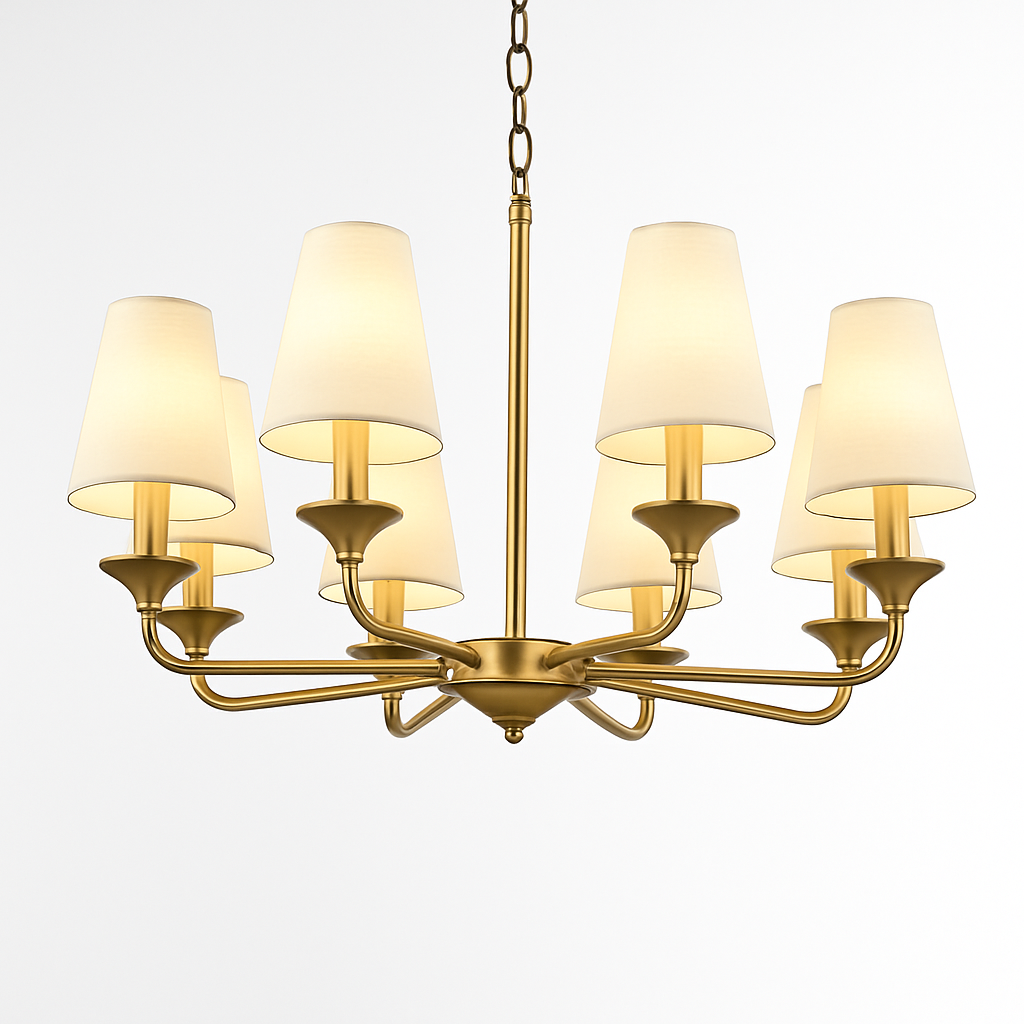 Gold chandelier