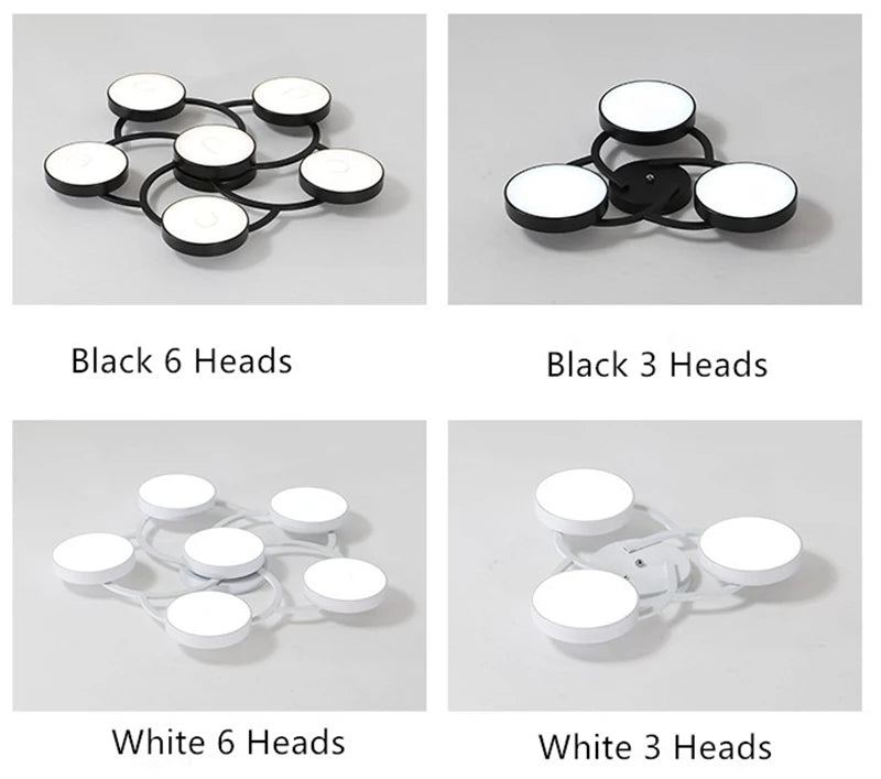 Black white modern light