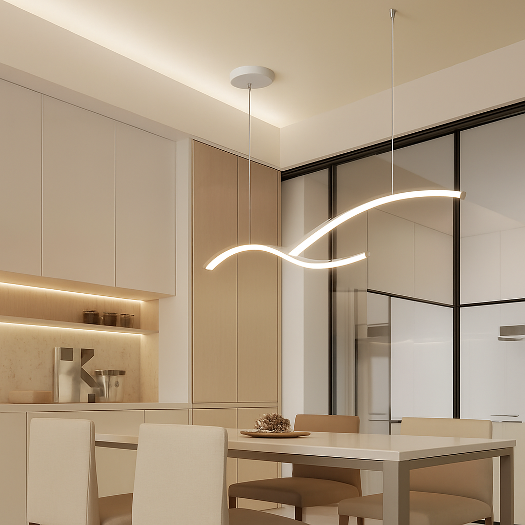 Modern acrylic chandelier