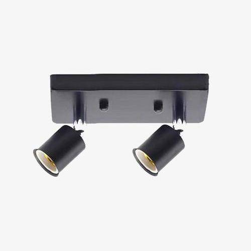 Twin adjustable ceiling spotlight